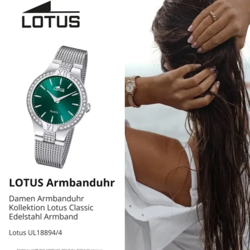 Lotus Damenuhr Edelstahl silber Lotus Classic Armbanduhr UL18894/4