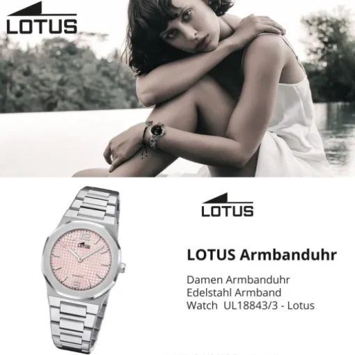 Lotus Damenuhr Edelstahl silber Lotus Classic Armbanduhr UL18843/3