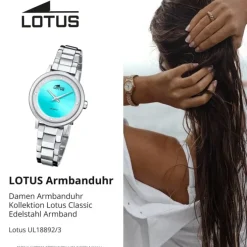 Lotus Damenuhr Edelstahl silber Lotus Classic Armbanduhr UL18892/3