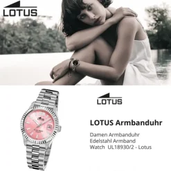 Lotus Damenuhr Edelstahl silber Lotus Classic Armbanduhr UL18930/2