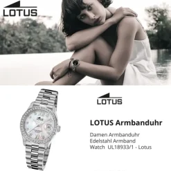 Lotus Damenuhr Edelstahl silber Lotus Classic Armbanduhr UL18933/1