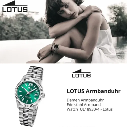 Lotus Damenuhr Edelstahl silber Lotus Classic Armbanduhr UL18930/4