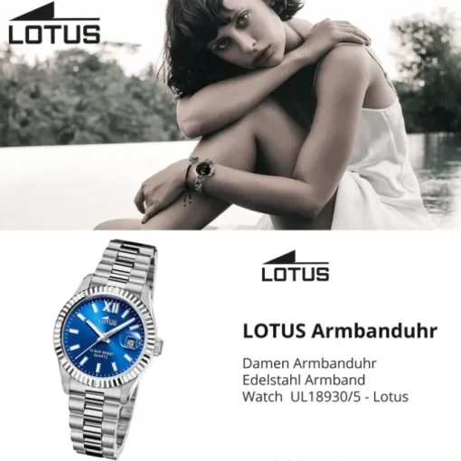 Lotus Damenuhr Edelstahl silber Lotus Classic Armbanduhr UL18930/5