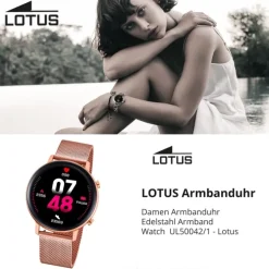 Lotus Damenuhr Edelstahl roségold Lotus Multifunktion Armbanduhr UL50042/1
