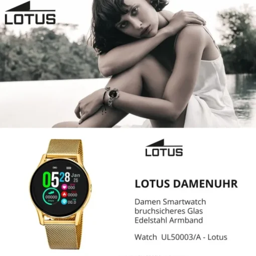 Lotus Damenuhr Edelstahl gold Lotus Multifunktion Armbanduhr UL50003/A
