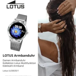Lotus Damenuhr Edelstahl silber Lotus Multifunktion Armbanduhr UL50035/1