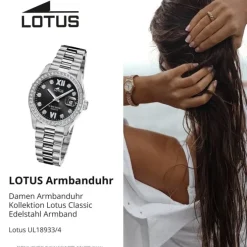 Lotus Damenuhr Edelstahl silber Lotus Classic Armbanduhr UL18933/4