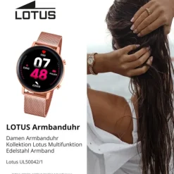 Lotus Damenuhr Edelstahl roségold Lotus Multifunktion Armbanduhr UL50042/1