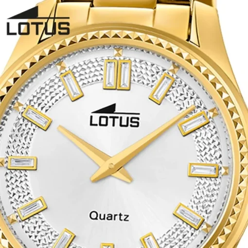 Lotus Damenuhr Leder gold Lotus Classic Armbanduhr UL18902/3