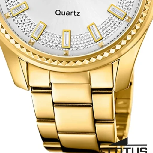 Lotus Damenuhr Leder gold Lotus Classic Armbanduhr UL18902/3
