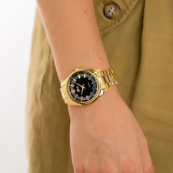 Lotus Damenuhr Leder gold Lotus Classic Armbanduhr UL18902/6