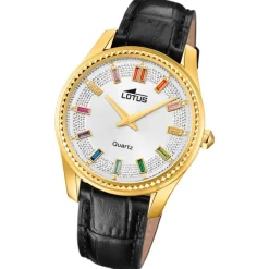 Lotus Damenuhr Leder schwarz Lotus Classic Armbanduhr UL18900/1