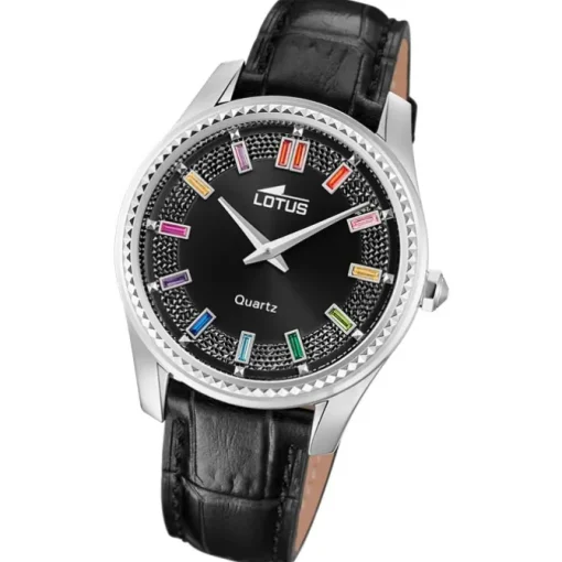 Lotus Damenuhr Leder schwarz Lotus Classic Armbanduhr UL18899/6