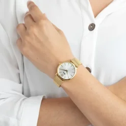 Lotus Damenuhr Minimalist Armbanduhr Edelstahl gold UL18732/1