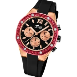 Lotus Damenuhr Silikon schwarz Lotus Classic Armbanduhr UL18877/1