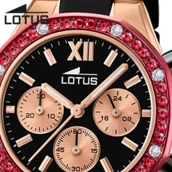 Lotus Damenuhr Silikon schwarz Lotus Classic Armbanduhr UL18877/1