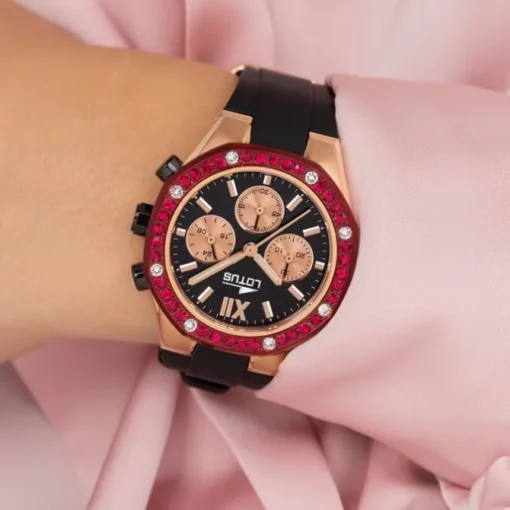 Lotus Damenuhr Silikon schwarz Lotus Classic Armbanduhr UL18877/1