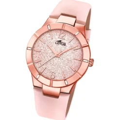 Lotus Damenuhr Trendy Armbanduhr Leder hellrosa UL18610/2