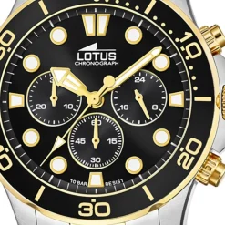 Lotus Herren Armbanduhr 18757/2 Chronograph Edelstahl silber gold UL18757/2