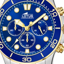 Lotus Herren Armbanduhr 18757/1 Chronograph Edelstahl silber gold UL18757/1
