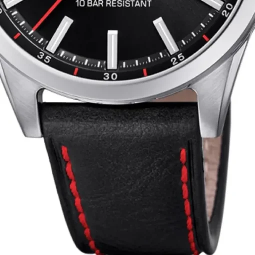 LOTUS Herren Armbanduhr Classic 18671/4 Quarz Leder schwarz UL18671/4