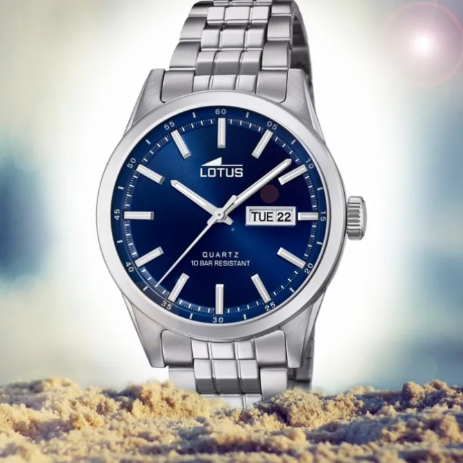 LOTUS Herren Armbanduhr Classic 18670/3 Quarz Edelstahl silber UL18670/3