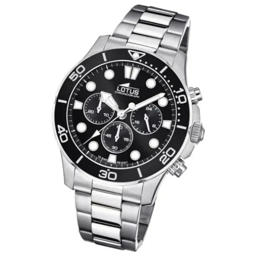 Lotus Herren Armbanduhr Khrono 18756/3 Chronograph Edelstahl silber UL18756/3
