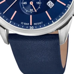 LOTUS Herren Armbanduhr Khrono 18689/2 Quarz Leder blau UL18689/2