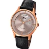 Lotus Herren-Armbanduhr Leder schwarz 18422/1 Quarz Retro UL18422/1