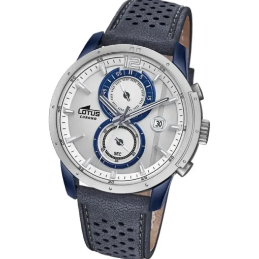 Lotus Herren-Armbanduhr Leder blau 18367/1 Quarz Khrono UL18367/1