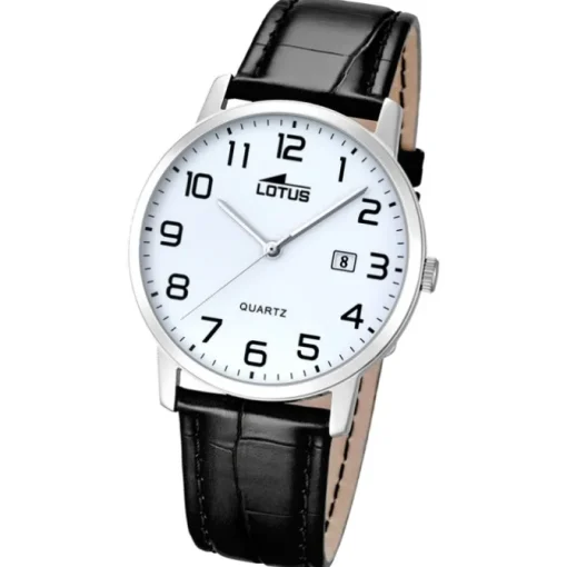 LOTUS Herren-Uhr - Lederband klassisch - Analog - Quarz - Leder - UL18239/1