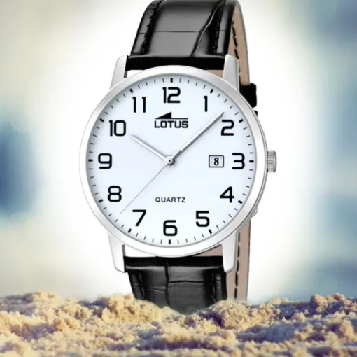 LOTUS Herren-Uhr - Lederband klassisch - Analog - Quarz - Leder - UL18239/1
