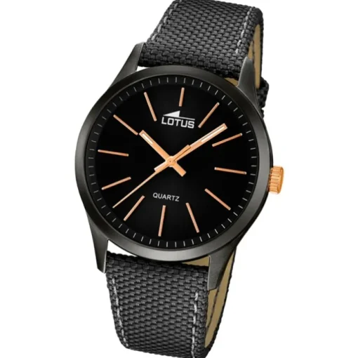 LOTUS Herren-Uhr - Minimalist - Analog - Quarz - Leder/Textil - UL18165/2