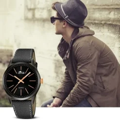 LOTUS Herren-Uhr - Minimalist - Analog - Quarz - Leder/Textil - UL18165/2