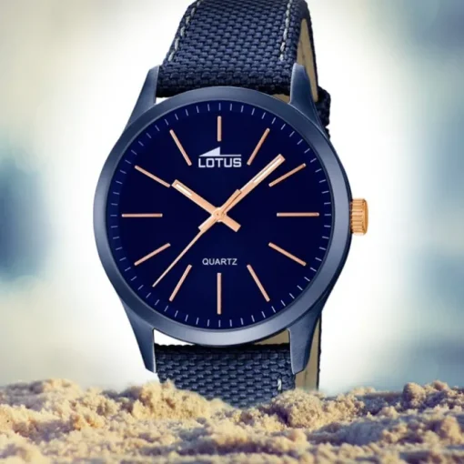 LOTUS Herren-Uhr - Minimalist - Analog - Quarz - Leder/Textil - UL18166/2