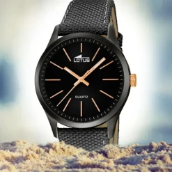 LOTUS Herren-Uhr - Minimalist - Analog - Quarz - Leder/Textil - UL18165/2