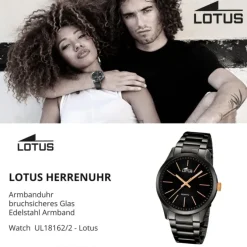 LOTUS Herren-Uhr - Minimalist - Analog - Quarz - Edelstahl - UL18162/2