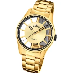 Lotus Herrenuhr Edelstahl gold Lotus Classic Armbanduhr UL18903/1