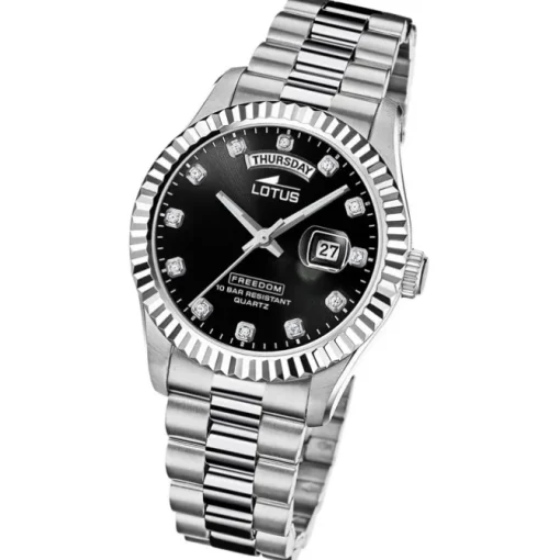 Lotus Herrenuhr Edelstahl silber Lotus Classic Armbanduhr UL18854/7