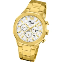 Lotus Herrenuhr Edelstahl gold Lotus Classic Armbanduhr UL18868/1