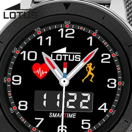Lotus Herrenuhr Edelstahl Leder schwarz Multifunktion Armbanduhr UL50021/1