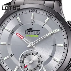 Lotus Herrenuhr Edelstahl grau Lotus Classic Armbanduhr UL18807/1
