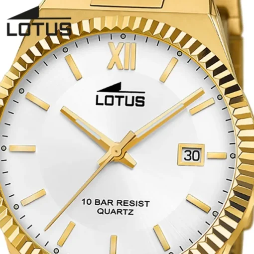 Lotus Herrenuhr Edelstahl gold Lotus Classic Armbanduhr UL18837/1