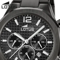 Lotus Herrenuhr Edelstahl schwarz Lotus Classic Armbanduhr UL18849/1