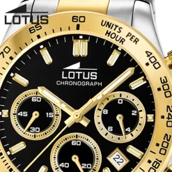 Lotus Herrenuhr Edelstahl silber gold Lotus Classic Armbanduhr UL18913/6