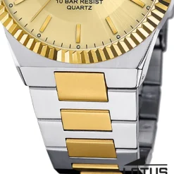 Lotus Herrenuhr Edelstahl silbergold Lotus Classic Armbanduhr UL18836/3