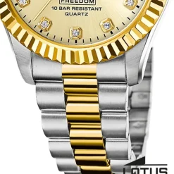 Lotus Herrenuhr Edelstahl silbergold Lotus Classic Armbanduhr UL18855/4