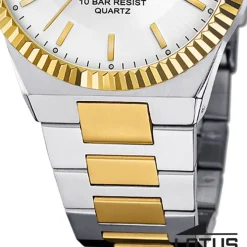 Lotus Herrenuhr Edelstahl silbergold Lotus Classic Armbanduhr UL18836/1