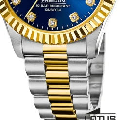 Lotus Herrenuhr Edelstahl silbergold Lotus Classic Armbanduhr UL18855/5