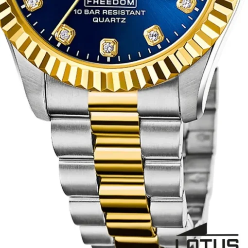 Lotus Herrenuhr Edelstahl silbergold Lotus Classic Armbanduhr UL18855/5